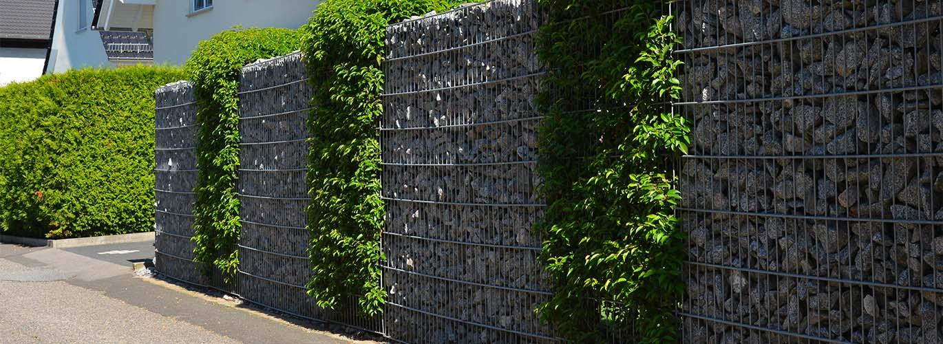 Заборы из габионов - модная садовая архитектура